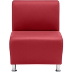 Модуль Мягкий офис Секция дивана Классик одноместная красная