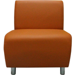Модуль Мягкий офис Секция дивана Классик одноместная оранжевая