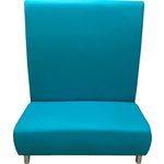 Модуль Мягкий офис Секция дивана Классик с высокой спинкой двухместный бирюзовый