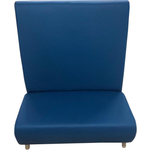 Модуль Мягкий офис Секция дивана Классик с высокой спинкой двухместный синий