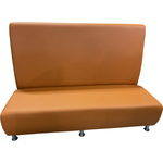 Модуль Мягкий офис Секция дивана Классик с высокой спинкой трехместный оранжевый