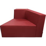 Модуль Мягкий офис Секция дивана левая Мозайка красная