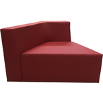 Модуль Мягкий офис Секция дивана правая Мозайка красная