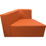 Модуль Мягкий офис Секция дивана правая Мозайка оранжевая