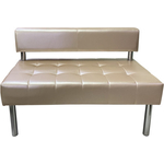 Модуль Мягкий офис Секция дивана Сатурн двухместная 0449 светло-розовый