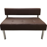 Модуль Мягкий офис Секция дивана Сатурн двухместная шоколадная