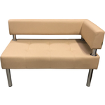 Модуль Мягкий офис Секция дивана Сатурн ЛП двухместная бежевая