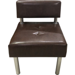 Модуль Мягкий офис Секция дивана Сатурн одноместная коричневая