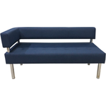 Модуль Мягкий офис Секция дивана Сатурн ПП трехместная темно-синяя