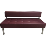 Модуль Мягкий офис Секция дивана Сатурн трехместная бордовый