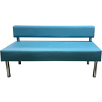 Модуль Мягкий офис Секция дивана Сатурн трехместная голубая