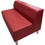 Модуль Мягкий офис Секция дивана Флагман двухместная Art Vision 181 красная