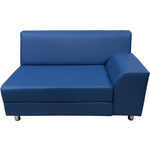 Модуль Мягкий офис Секция дивана Флагман ЛП двухместная синяя