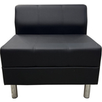 Модуль Мягкий офис Секция дивана Флагман одноместная черный