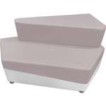 Модуль Мягкий офис Секция дивана Фригг двухместная Л фиолетово-белая