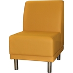 Модуль Мягкий офис Секция дивана Холл одноместная морковная