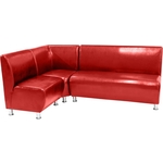 Мягкий офис Диван Классик угловой красный