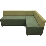 Диван угловой Мягкий офис Бетта четырехместный салатовый-зеленый