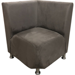 Модуль Мягкий офис Угловая секция Классик капровелюр BHRYA коричневая