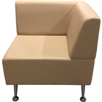 Модуль Мягкий офис Угловая секция Вайт бежевая