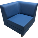 Модуль Мягкий офис Угловая секция Кардинал внутренняя синяя