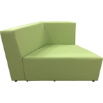 Модуль Мягкий офис Секция дивана правая Мозайка салатовая