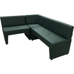 Мягкий офис Угловой диван Ритм зеленый