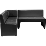 Мягкий офис Угловой диван Ритм черный