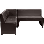 Мягкий офис Угловой диван Ритм шоколадный