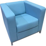 Кресло Мягкий офис Аполлон голубой