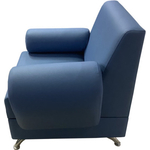 Кресло Мягкий офис Кардинал голубое