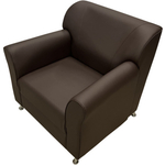 Кресло Мягкий офис Европа шоколадный