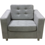 Кресло Мягкий офис Офис Классик Люкс капровелюр BHRYA-16 серое