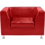 Кресло Мягкий офис Офис Стрикт Стайл красный