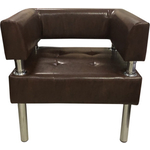 Кресло Мягкий офис Сатурн коричневое