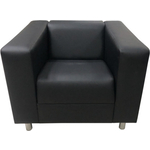 Кресло Мягкий офис Аполло черный матовое