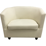 Кресло Мягкий офис Волна кремовый матовое