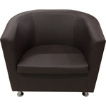 Кресло Мягкий офис Волна шоколадный