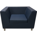 Кресло Мягкий офис Офис Стрикт Стайл темно-синий