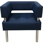 Кресло Мягкий офис Сатурн темно-синее