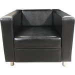 Кресло Мягкий офис Аполло черный глянцевое