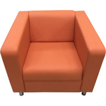 Кресло Мягкий офис Аполло оранжевый