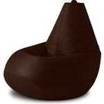 Кресло бескаркасное Mypuff груша, Шоколад, размер XXL- Миди, оксфорд