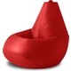 Кресло бескаркасное Mypuff груша, Красный, размер XXL- Миди, оксфорд