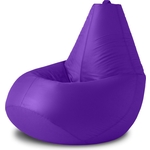 Кресло бескаркасное Mypuff груша, Фиалка, размер XXL- Миди, оксфорд