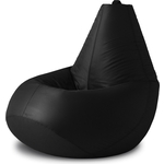 Кресло бескаркасное Mypuff груша, Черный, размер XXL- Миди, оксфорд