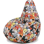 Кресло бескаркасное Mypuff груша, Домашние любимцы, размер XXXXL- Комфорт, мебельный хлопок