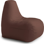 Кресло-пуф шезлонг Mypuff Шоколад, оксфорд 600