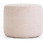 Пуфик бескаркасный Mypuff цилиндр Бежевый, букле