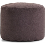 Пуфик бескаркасный Mypuff цилиндр Темно-коричневый, букле